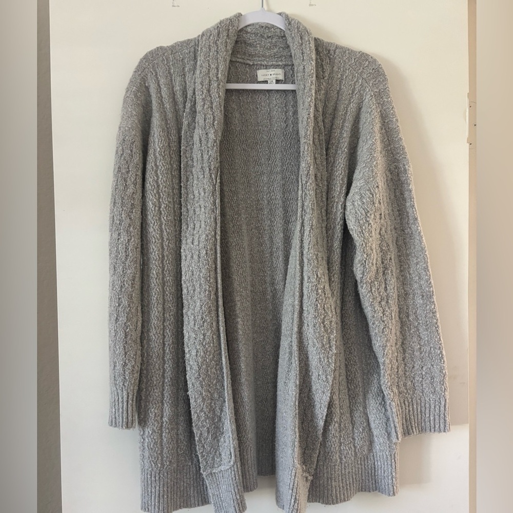 Lucky Brand Cozy Gray Knit Women's Sweater
